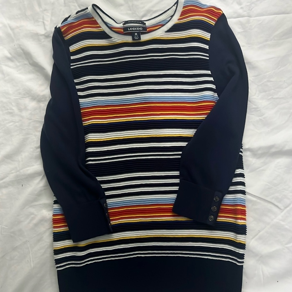Colorful Striped Long Sleeve Top